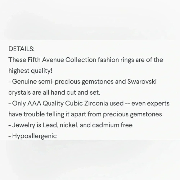 🇨🇦🆕5th Avenue
Swarovski Pink Quartz Crystal Solitaire - Picture 8 of 12